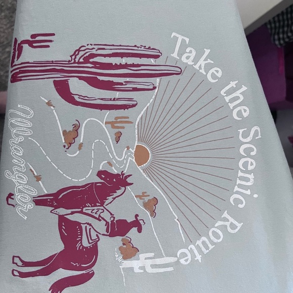 Wrangler Light Blue Tee - Picture 2 of 3